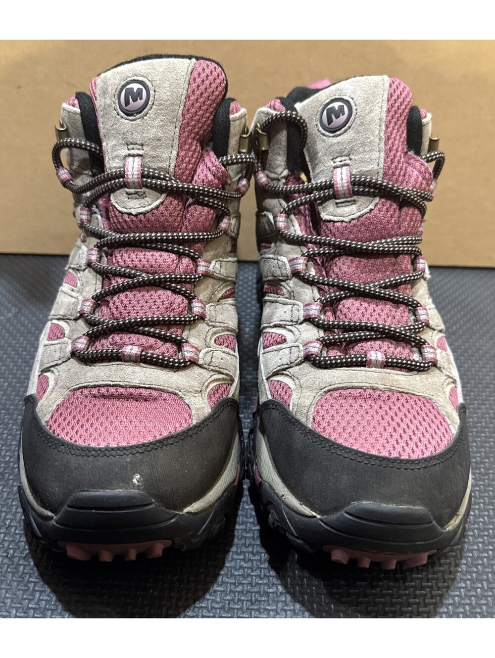 Merrell Moab 2 Mid Waterproof Womens 10 Hiking Boots J06052 Vibram Boulder Blush